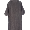 Luksusa pārģērbšanās pončo, pelēks - Image 2