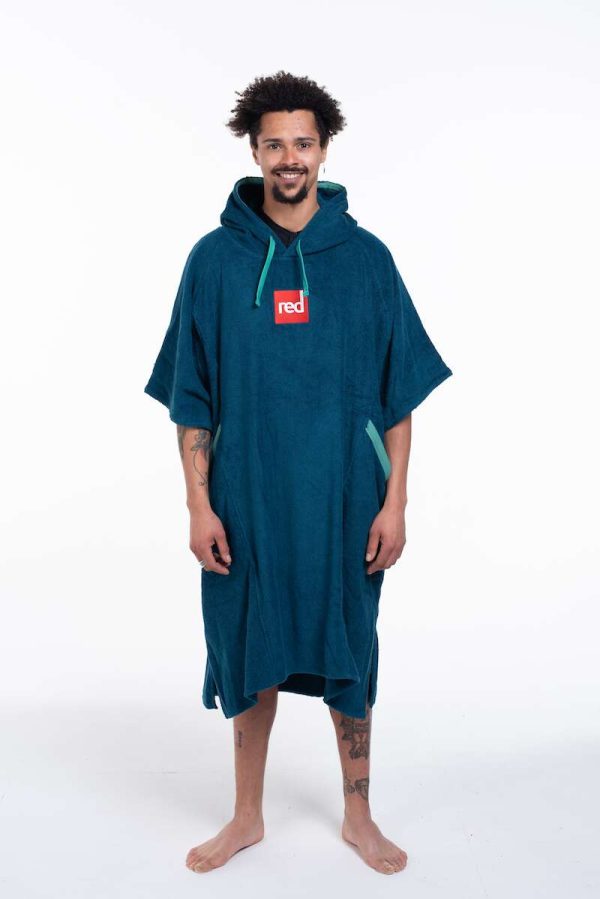 Luksusa pārģērbšanās pončo, zils - Image 13