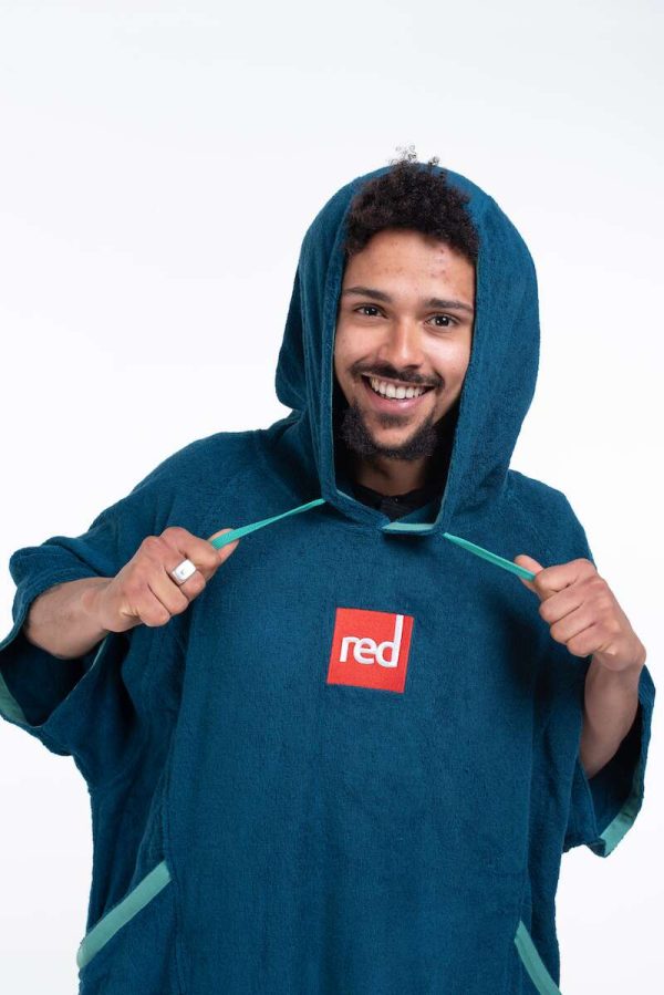 Luksusa pārģērbšanās pončo, zils - Image 14