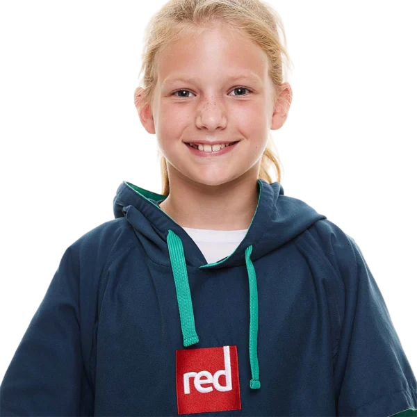 Bērnu Quick Dry Microfibre pončo - zils - Image 11