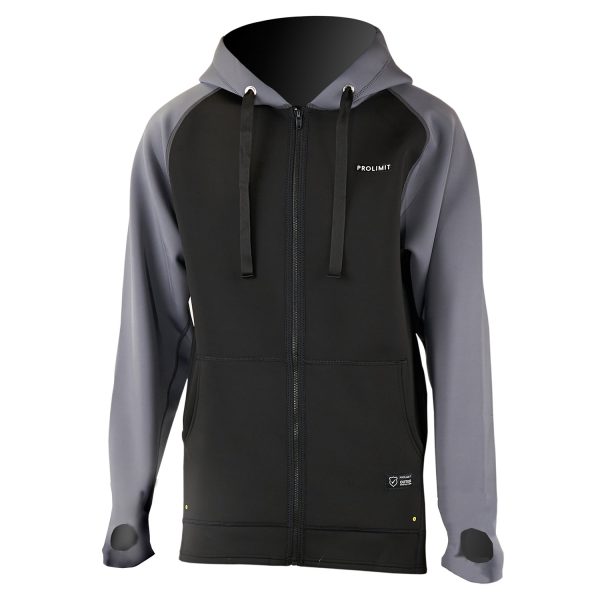 Neoprene Zipped Hoody 1.5mm Grey - Image 2