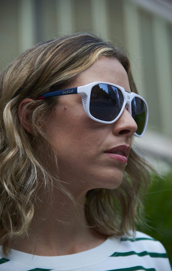 Saulesbrilles ARCADIA White Blue Red Matte - Image 8