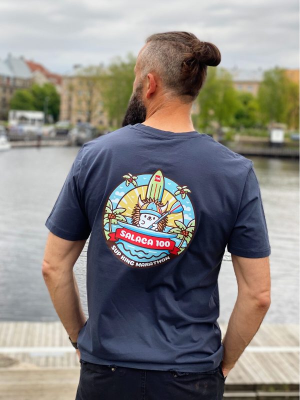 SUP King Marathon - Salaca 100 T-krekls pelēks - Image 3