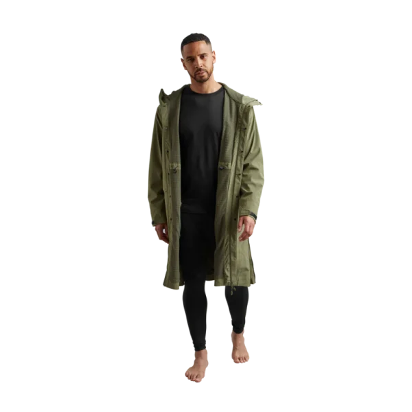 Pursuit Waterproof Lightweight Changing Robe Jacket - Olive Green - Image 3