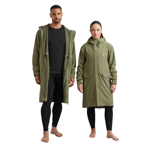 Pursuit Waterproof Lightweight Changing Robe Jacket - Olive Green