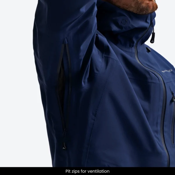 All weather Hardshell Jacket - Dark Blue - Image 7