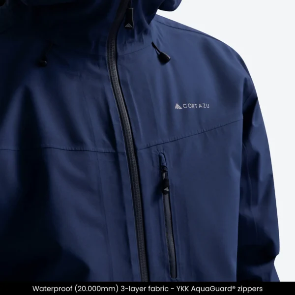 All weather Hardshell Jacket - Dark Blue - Image 8