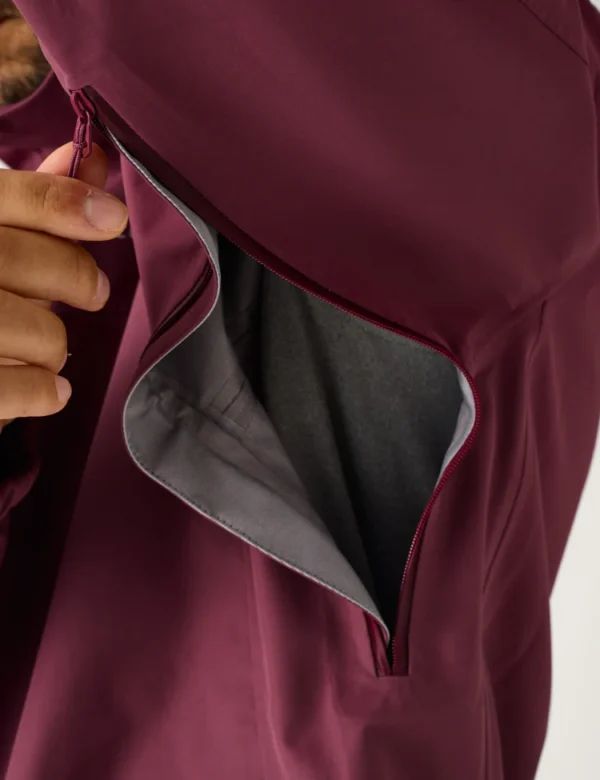 AW Hardshell Jacket 7M - Burgundy - Image 5