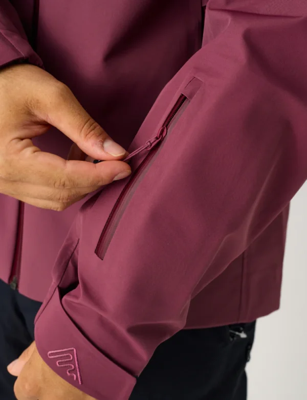 AW Hardshell Jacket 7M - Burgundy - Image 4