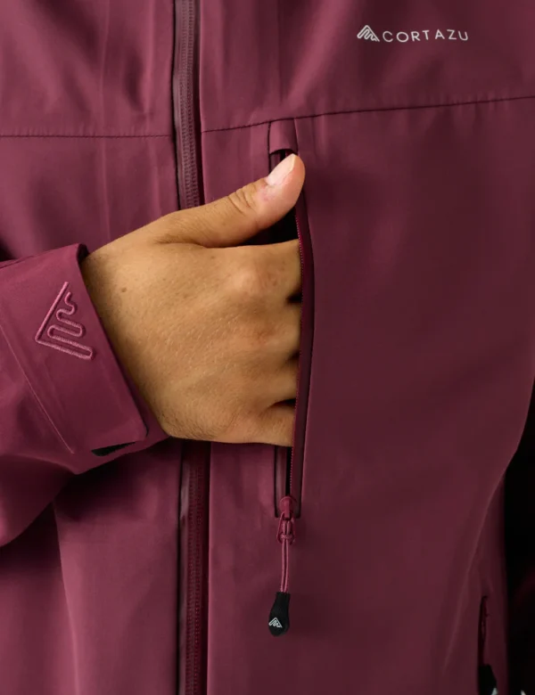 AW Hardshell Jacket 7M - Burgundy - Image 6