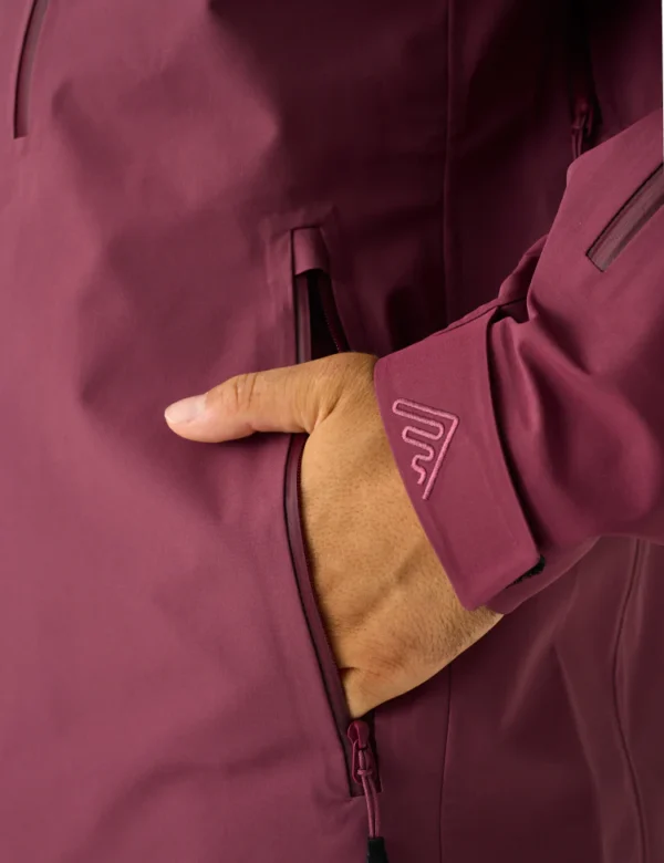 AW Hardshell Jacket 7M - Burgundy - Image 10