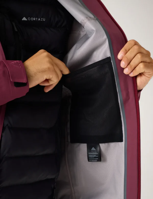 AW Hardshell Jacket 7M - Burgundy - Image 7