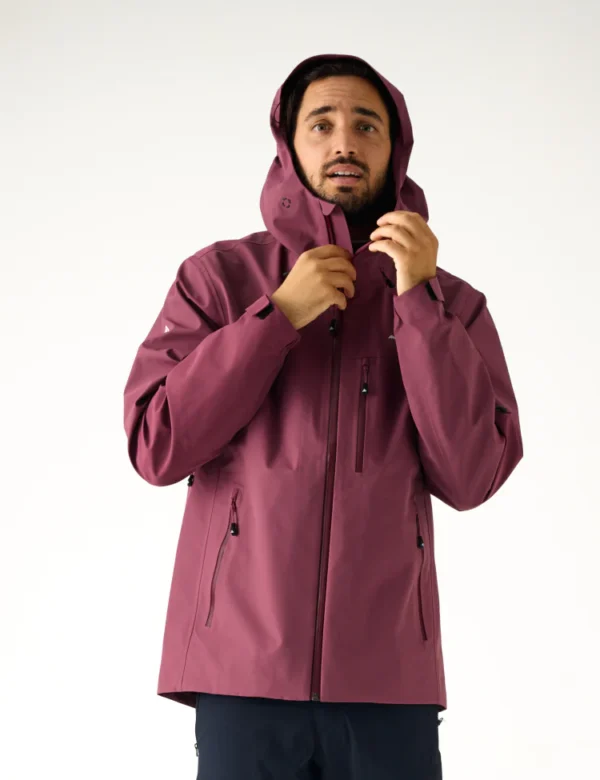 AW Hardshell Jacket 7M - Burgundy - Image 14