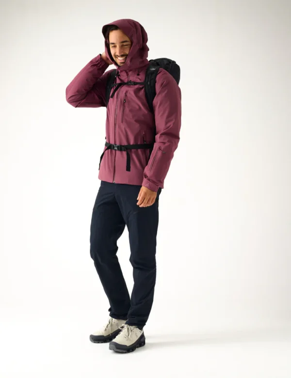 AW Hardshell Jacket 7M - Burgundy - Image 3