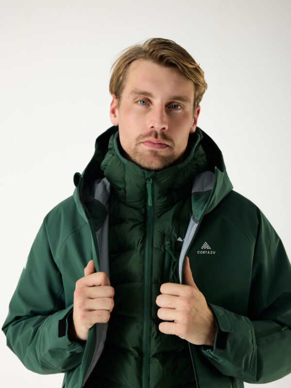 Insulated Hooded Jacket 10M - Dark Green - Image 16