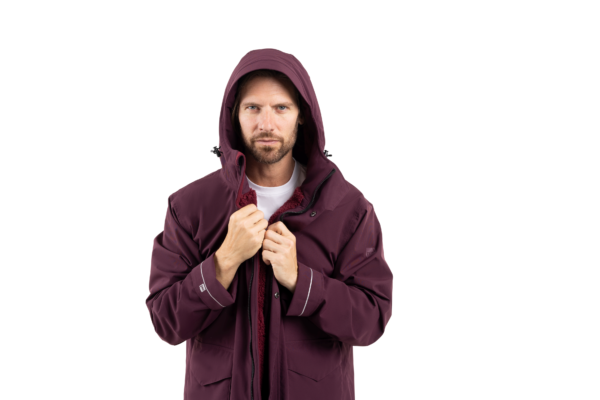 EVO pro Slimline Parka | Burgundy - Image 8