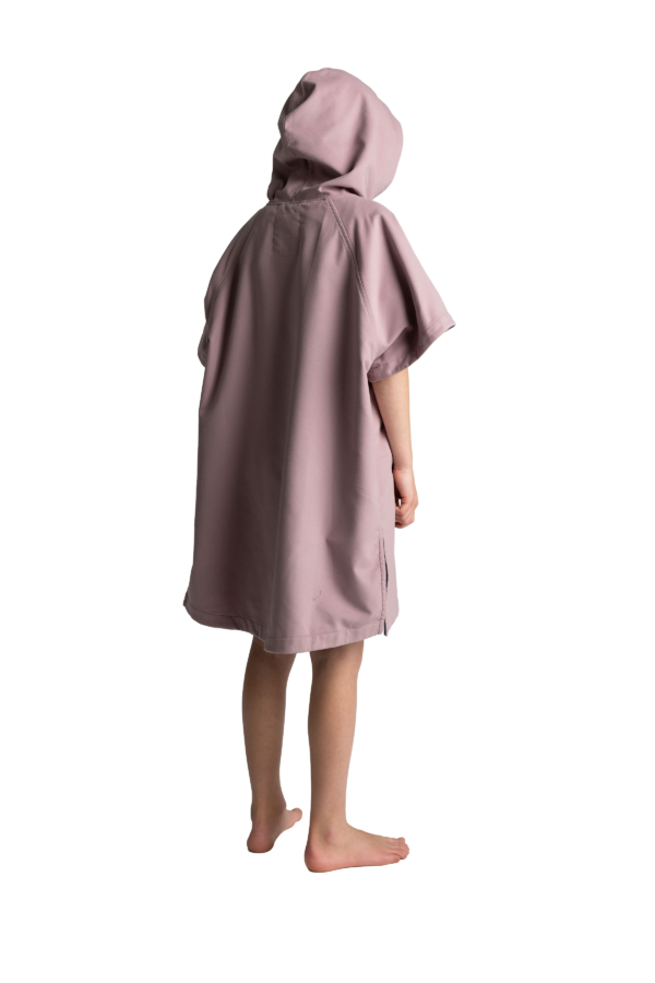 Kids Quick Dry Microfibre poncho - Salty Pink - Image 6
