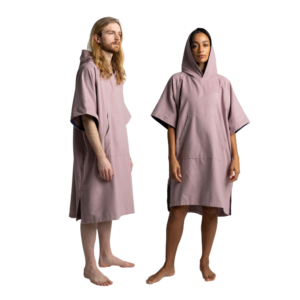 Quick Dry Microfibre poncho - Salty Pink