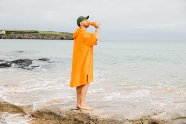 Quick Dry Microfibre poncho - Bitter Orange - Image 13