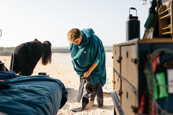 Towel poncho change robe - Deep Teal - Image 14