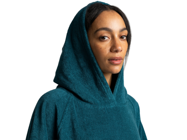 Towel poncho change robe - Deep Teal - Image 6