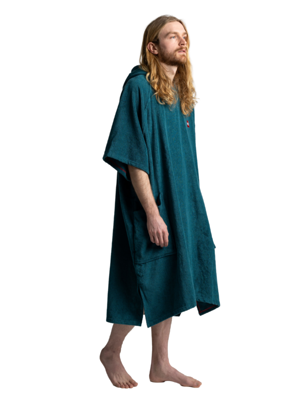 Towel poncho change robe - Deep Teal - Image 7