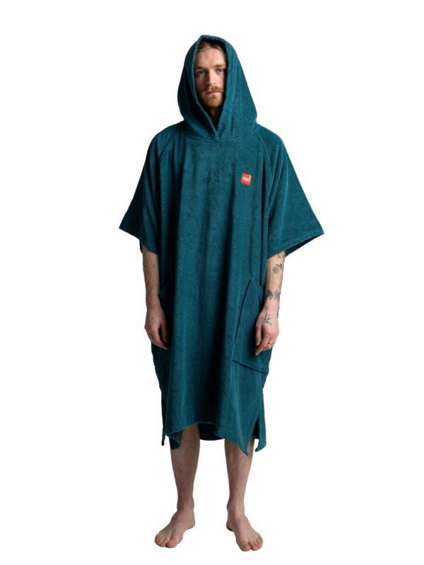 Towel poncho change robe - Deep Teal - Image 8