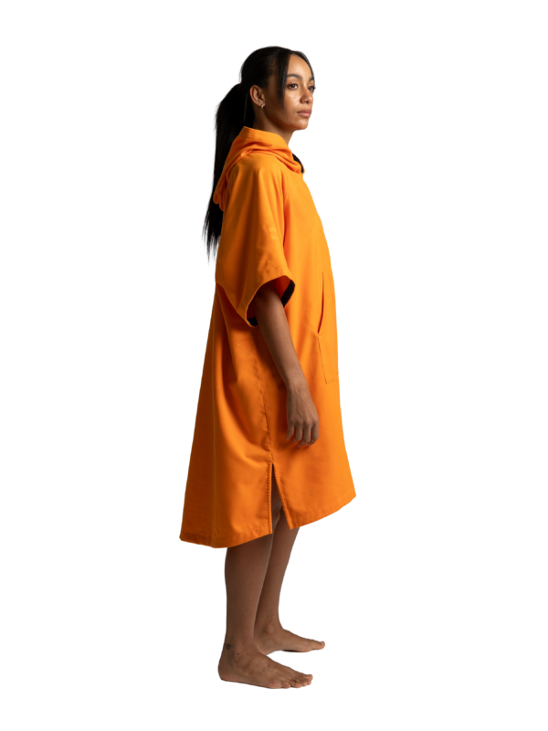 Quick Dry Microfibre poncho - Bitter Orange - Image 3