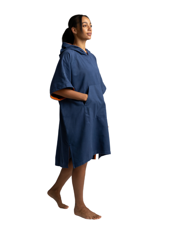 Quick Dry Microfibre pončo - Admiral Blue - Image 4