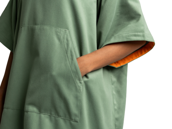 Quick Dry Microfibre poncho - Sage Green - Image 6