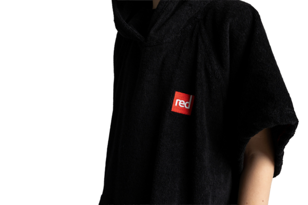 Bērnu Red frotē pončo - Stealth Black - Image 4