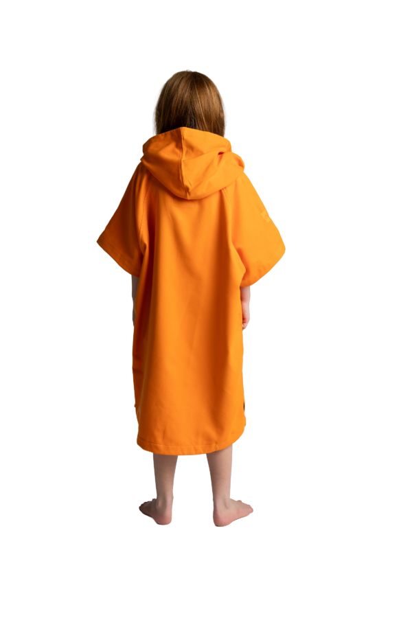 Bērnu Quick Dry Microfibre pončo - Bitter Orange - Image 3