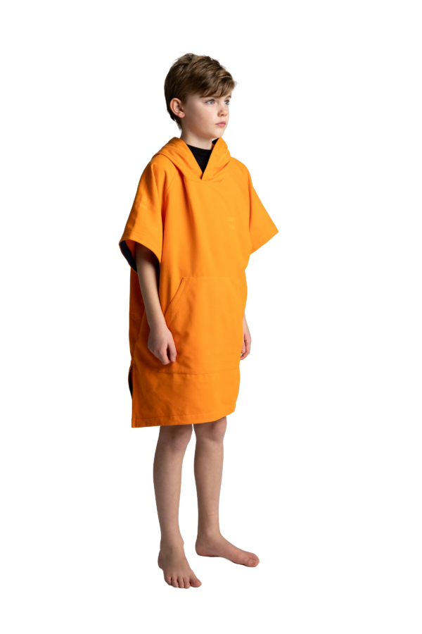 Bērnu Quick Dry Microfibre pončo - Bitter Orange - Image 6