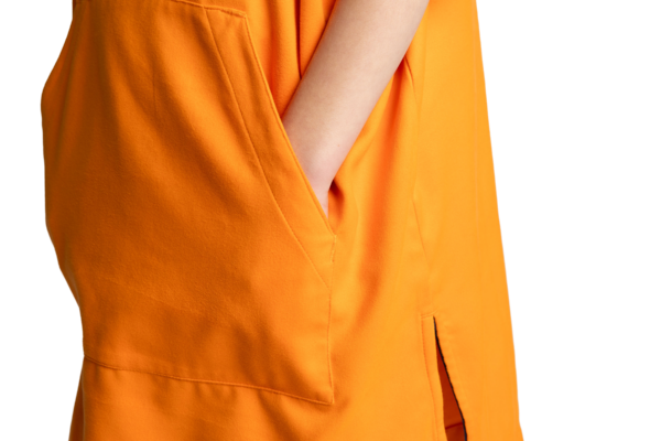 Bērnu Quick Dry Microfibre pončo - Bitter Orange - Image 7