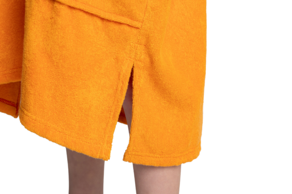 Kids towel change robe - Orange - Image 2