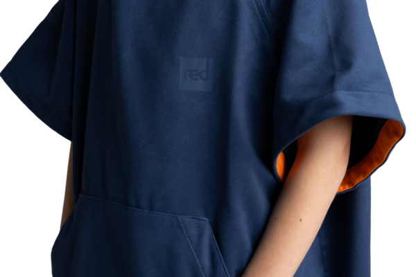 Kids Quick Dry Microfibre poncho - Admiral Blue - Image 5