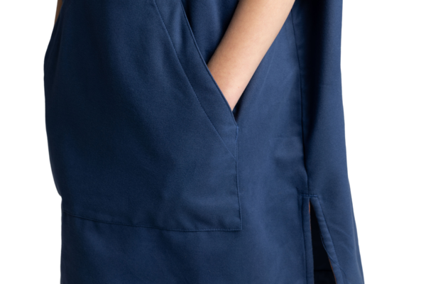 Kids Quick Dry Microfibre poncho - Admiral Blue - Image 6