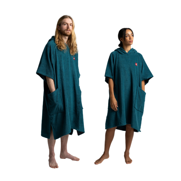 Towel poncho change robe - Deep Teal