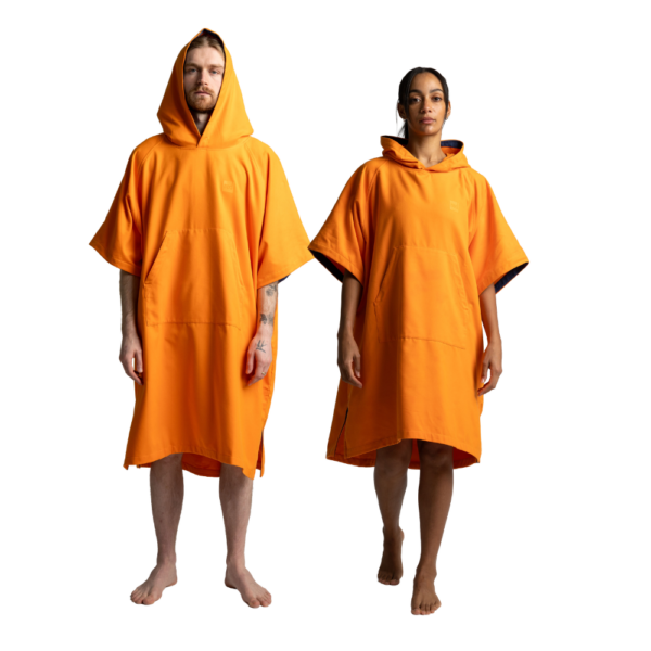 Quick Dry Microfibre poncho - Bitter Orange