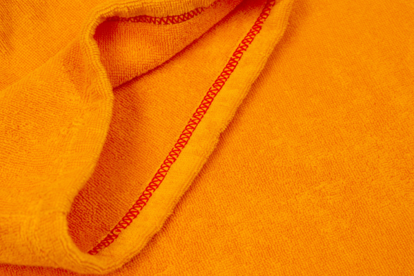 Red frotē pončo - Orange - Image 7