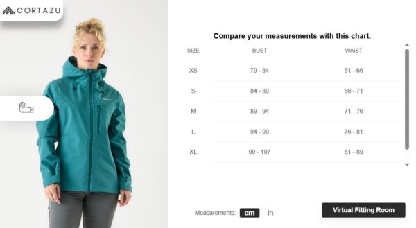 AR Hardshell Jacket Teal | Women - Image 11